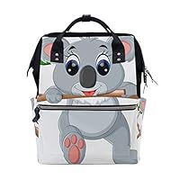 ColourLife Diaper Bag Backpack Cute Koala Cartoon Casual Daypack Multi-Functional Nappy Bags