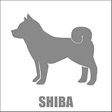 Amazon Co Jp エブリーペット ミニシルエット犬ステッカー シルバー