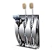 AKDSteel Toothbrush Holder Razor Stand Self Adhesive Wall Mounted - Brushed Stainless Steel