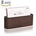 MaxGear Business Card Holder Wood Business Card Holder for Desk Business Card Display Holder Desktop Business Card Stand for Office,Tabletop - Oval 2 Pack