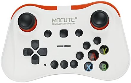 Ronda MOCUTE 056 VR Game Pad Wireless Bluetooth Controller Selfie Remote Control Shutter Gamepad for Android Joystick IOS PC Smart Phone (White)
