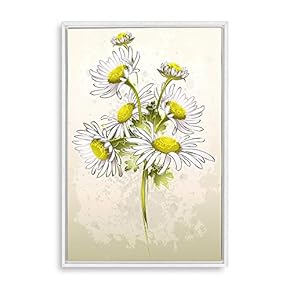 signwin Framed Canvas Wall Art Simple Colorful Flowers...