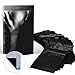 Smell Proof Bags (25 Pack) - Resealable Heat Sealable Ziplock Mylar Bag - 4x6 Inch Durable Reusable Sample Foil Bag - FDA Approved Snack Food Sample Sized Tear Resistant Pouch by Smelly Guard Bags (Black)