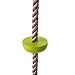 HAPPY PIE PLAY&ADVENTURE Kids Five Knotted Platforms Climbing Rope for Playground Sets/Tree House Exercise Toy - Green