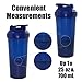 Protein Shaker Bottles by Critical Vitality | Blue-Green-Black 25oz/700ml Tumblers with Blender-Mixer-Balls, Leak Proof BPA Free Sports Travel Water Container Fits in Cup Holders and Dishwasher Safe
