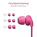 Karakao H1 Bluetooth Headphones 4.1 Wireless Runing Earbuds Workout Earphones with Mic for iPhone and Android - Pink Headset