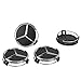 cargooghi 4Pack Mercedes Benz Wheel Center Hub Caps Emblem,75mm Rim Black hubcaps Fit Benz C ML CLS S GL SL E CLK CL GL Center Cap Badge(Black)
