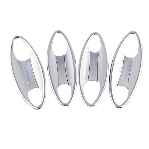 HIGH FLYING 8pcs Side Door Outer Handle Bowls Decorative Trim ABS Chrome For Chevy Chevrolet Cruze 2017 2018
