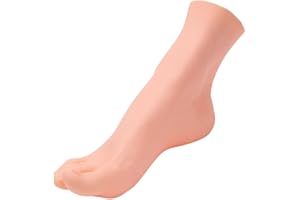 YANGSHINE Lifelike Manikin Feet PVC Foot Lifesize Male Mannequin Foot Model for Painting Teaching Arts Drawing Sketching Jewelry Display -Right Foot,24.5cm