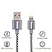 iPhone Charger 3.3ft Netcosy Lightning Cable Apple Certified Nylon Braided Cord to USB Charging Cable for iPhone 8,7 Plus,6S Plus,6 Plus,SE,5S,iPad Mini,Air Pro,iPod (Grey)