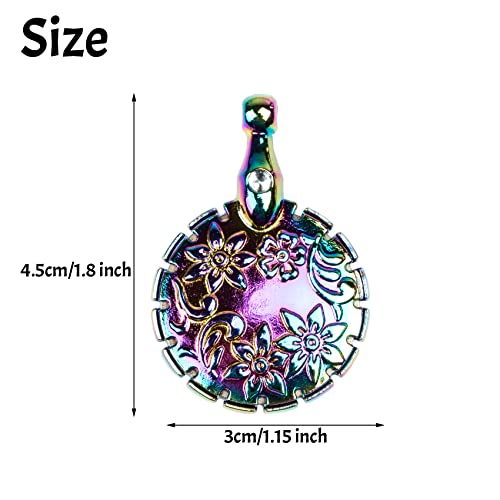 GYGYL 2Pcs Yarn Cutter Pendants, Round Shape Yarn Cutter Pendant for DIY Sewing Tools-Colorful