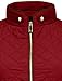 Ne People Womens Lightweight Quilted Zip Jacket, BURGUNDY, Large