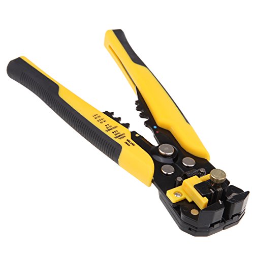 Iglobalbuy 3 In 1 8" Automatic Electric Cable Wire Striper Cutter Crimper Stripper Pliers Terminal Tool W/Self-adjusting Jaws AWG24-10 (0.2~6.0mm²) - Thumbnail 3