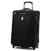 Travelpro Luggage Crew 11 22" Carry-on Expandable Rollaboard w/Suiter and USB port, Black