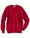 Hanes ComfortBlend Long Sleeve Fleece Crew - Deep Red p160 XL