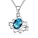 PLATO H Zodiac Constellation Necklace, Crystals from Swarovski, 12 Zodiac Horoscope Charms Crystal Pendant Necklace Jewelry, Birthday Birthstone Gifts for Women, 20