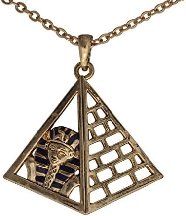 Masada Jewelry, King Tut Pyramid Pendant Necklace