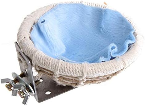 Verbena Birds Nest Breeding Hemp Rope House Home Weave Canary Finch Budgie Handmade Decor (Wooden)