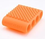 BUMP IT OFF Multi-Use Silicone Cleaning Tool for MAKEUP BRUSHES - SKINCARE - LAUNDRY - KITCHEN - PETS -ORANGE
