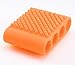 BUMP IT OFF Multi-Use Silicone Cleaning Tool for MAKEUP BRUSHES - SKINCARE - LAUNDRY - KITCHEN - PETS -ORANGE