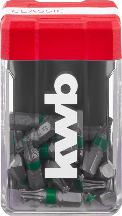 kwb Mini-Case bit Set T15, 25 pcs (Storage Box, Dispenser lid, 25x bits)