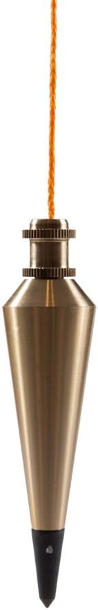 Swanson Tool Co PB008B 8 Ounce Brass Plumb Bob with String