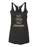 Panoware Women's Workout Racerback Tank | No Pain No Champagne
