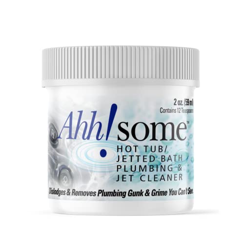 AhhSome Hot Tub Cleaner, Clean Pipes & Jets Gunk Build Up, Clear