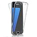Galaxy S7 case(Front+Back Cover Gel Series), Houshine Shockproof TPU 360 Degree Protective Clear Crystal Rubber Soft Case Cover for Samsung Galaxy S7, Transparent