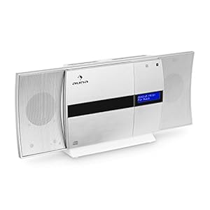auna V-20 – Verticaal stereosysteem, microsysteem, cd-speler, mp3, DAB + tuner, marifoonontvanger, Bluetooth, NFC…