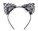 Vitnette Stainless Steel Fox Tail Headband Headwear for Prom Party Costume Cosplay-Black