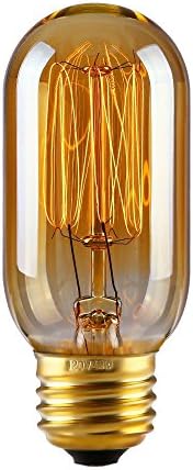 Vintage Edison Light Bulb Globe Round (1 x Pack) 40W - T45 Extra Durable