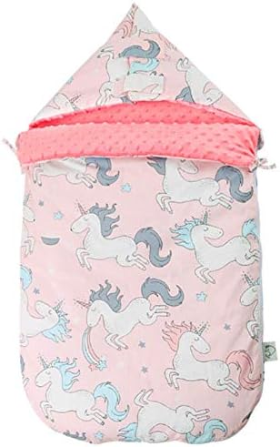 NOMSOCR Super Soft Sleep Nest Sleeping Sack, Warm Baby Sleeping Bag Wearable Blanket fits 6-36 Months Newborns and Infants (Pink)