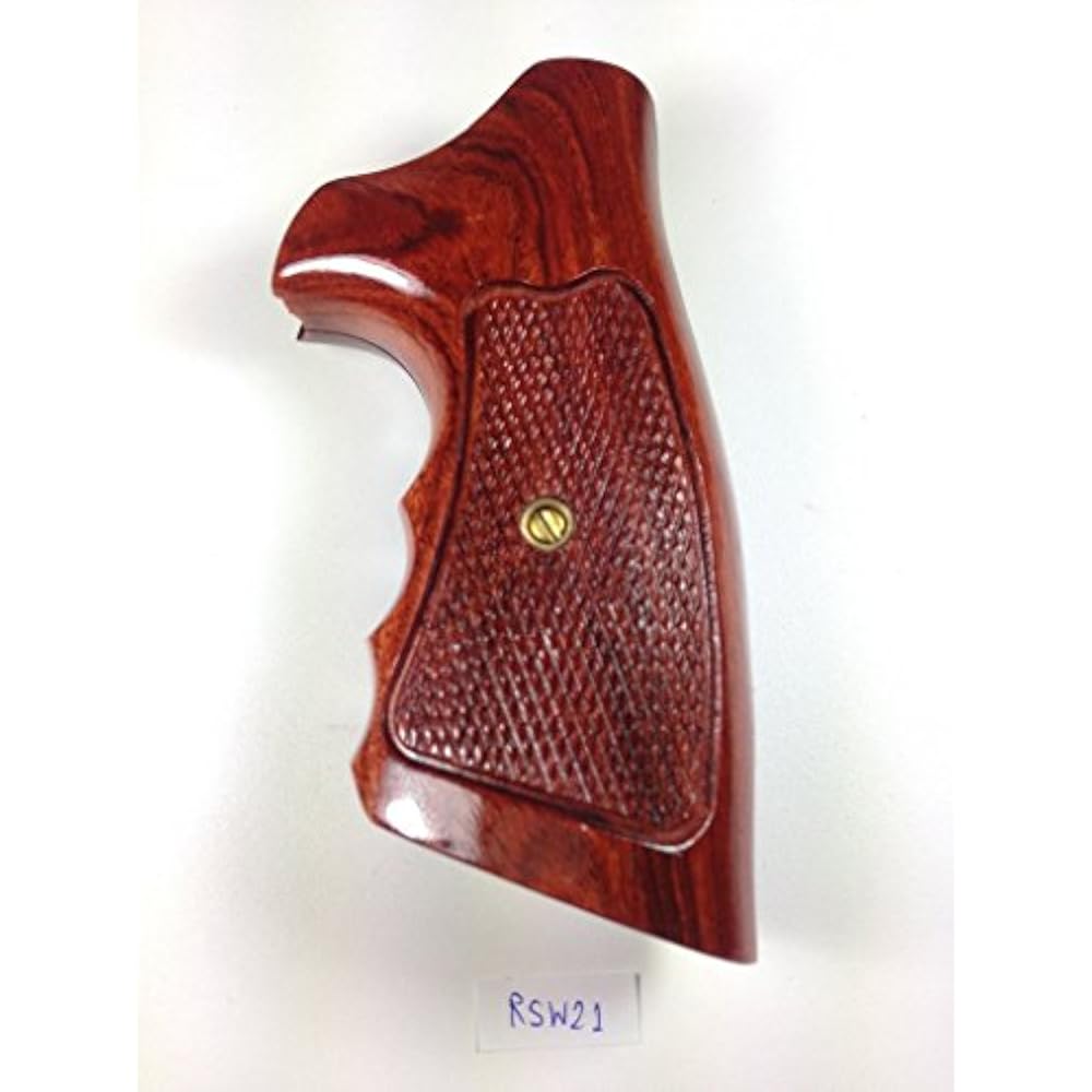 New Rossi Small Frame Square Butt Revolver Grips Checkered Hardwood