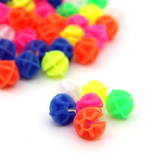 KLOUD City Assorted Colors Bike Bicycle Wheel Spokes Plastic Clip Bead/Spoke Derections (105pcs Round Bead) - Thumbnail 2