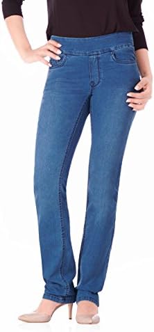 Bluberry Women's Harper Medium Blue straight leg denim