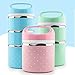 Bento Lunch Box Containers - Mr.Dakai Portable Insulated Leakproof Stainless Steel Lunch Box for Adults or Kids, Green Food Container Box Lunchbox (43oz - 3 Tier)