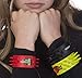 Fidget Toys for Sensory Kids - Dragon & Dinosaur Soft Silicone Spike Slap Bracelets - Stress Relief Toys for Focus, Calm and Fun in Red, Black and Glow Green