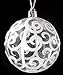 SLEETLY 28pc White Swirl Transparent Clear Ornaments for Farmhouse Christmas Tree Holiday Xmas Decorations - Large Shatterproof Plastic 3.15 Inch Glitter Snow Balls, Icicles and Snowflakes