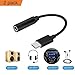 2 Pack Moto Z Type C to 3.5mm Headphone Audio Adapter, Seotic USB-C to 3.5mm Female Aux Microphone Connector Cable for Motorola Moto Z, Le 2 / Le Pro 3 and Other Type C Devices