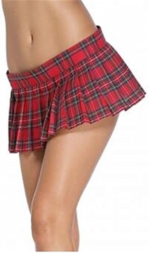 Ladiamonddiva Skirt Schoolgirl Plaid Pleated Mini Skirt New Cute Summer Plus Size Women Plaid Vintage Skirts Red Xs