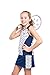 Street Tennis Club Girls Tennis Dress & Golf Outfit, Athletic Skirts Dress with Built-in Shorts - Girls Active Golf and Tennis Clothes Navy Medium (8-9 Years)