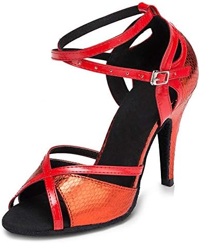 SWDZM Women Latin Dance Shoes Satin Ballroom Model-UK-225