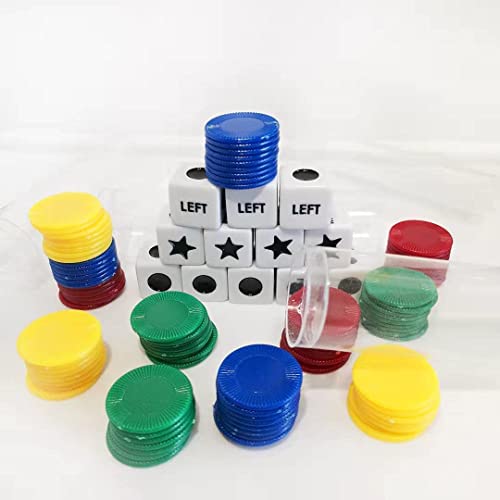Left Right Center dice Game Prime Set Bundle (4 Pack) Pricepulse