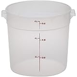 Cambro RFS6PP190 6 Qt Round Container Wirh RFSC6PP190 Translucent Lid