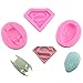 Astra Gourmet 3 Pack 3D Silicone Molds in Superman Logo, Spiderman Face and Batman Face For Sugarcraft, Fondant, Chocolate, Gum Paste, Marzipan or Craft Clays For Cake or Cupcake Decorating