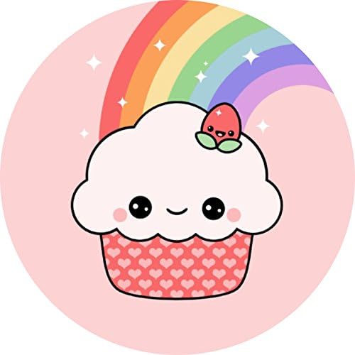 Multi Function Cell Phone Holder.Expanding Stand and Grip Mount Holder(white)-Cute Strawberry Cupcake