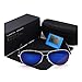 Polarized sunglasses for men women,reflective Mirrored Aviator sunglasses UV400