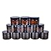 12 pack 30 ml 1 oz Amber Glass Jars with White Inner Liners and black Lids.Glass Round Jars Prefect for Cosmetics and Face cream Lotion.