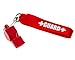 BLARIX Guard Whistle and Lanyard with Print (Red and Red)
